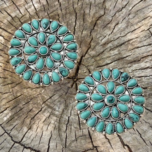 Prairie Blossom Turquoise Earrings